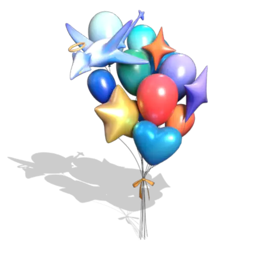 Cluster of Floating Balloons
